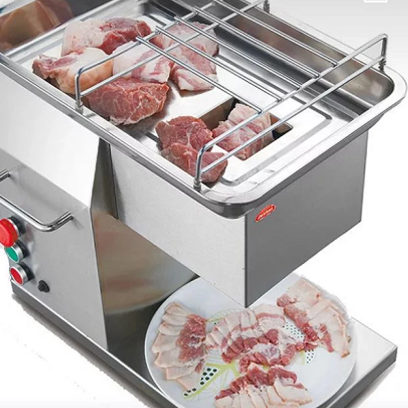 Professional Automatic Fresh Chicken Beef Meat Slicer Cutter Machine 80KG/h 850W Food Processing Machine