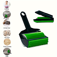 2pcs Washable Lint Roller Pet Hair Remover Roller Reusable Sticky Lint Rollers For Clothes Furnitures Set