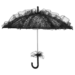 Umbrella Parasol Lace Black Vintage Wedding Tea Party Umbrella Free Shippingic Umbrella Free Shipping Clear Party Umbrellas