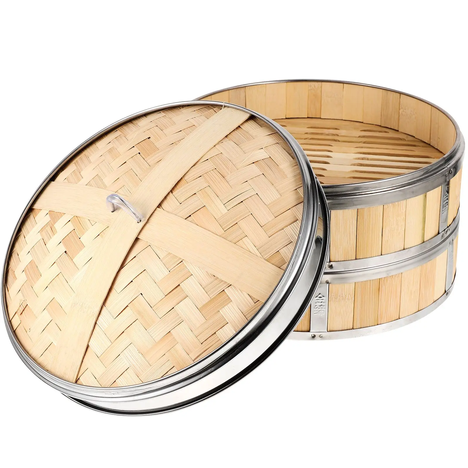 

26cm Kitchen Basket Cooking Bamboo Bamboo Basket Steamer For Cooking Dumpling Rice Vegetable Corn Food Steamer