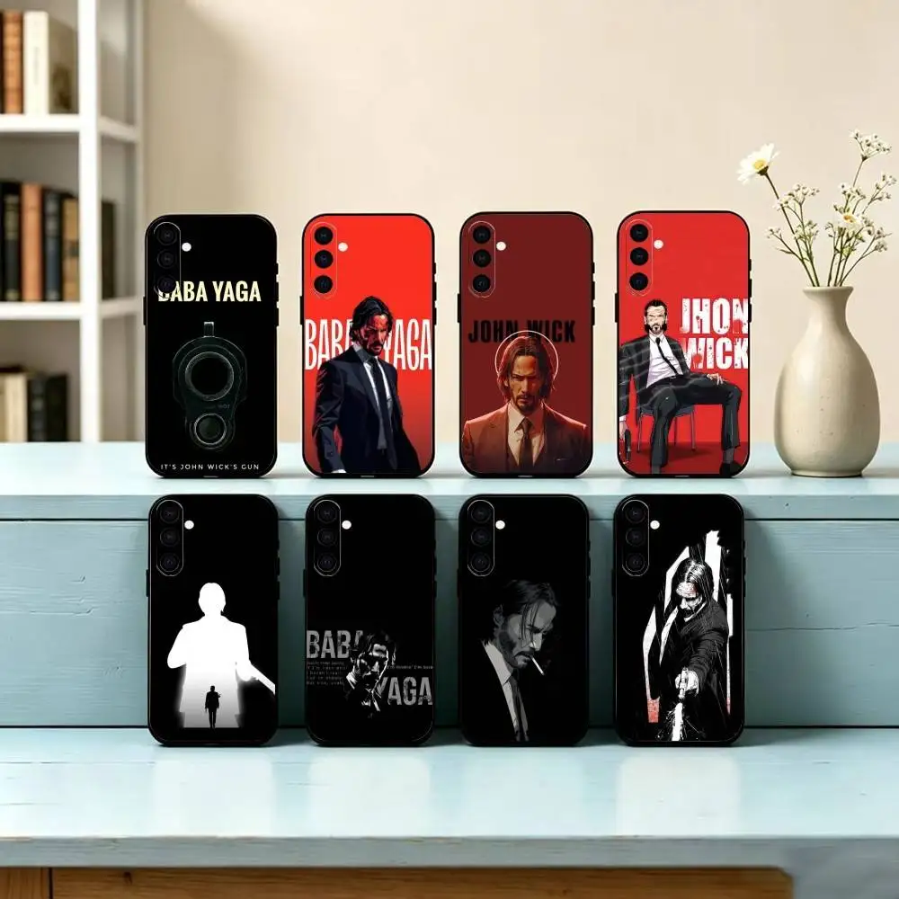 Film J-John W-Wick B-Bab Phone Case Black Silicone Soft For Samsung Galaxy A73,A72,A71,A70,A53,A52,A51