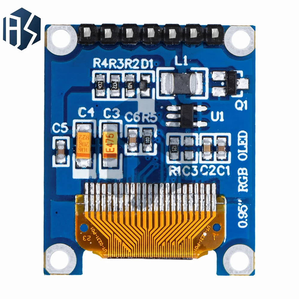 1PCS 0.95 inch full color OLED Display module with 96x64 Resolution SPI Parallel Interface SSD1331 Controller 7PIN new with case