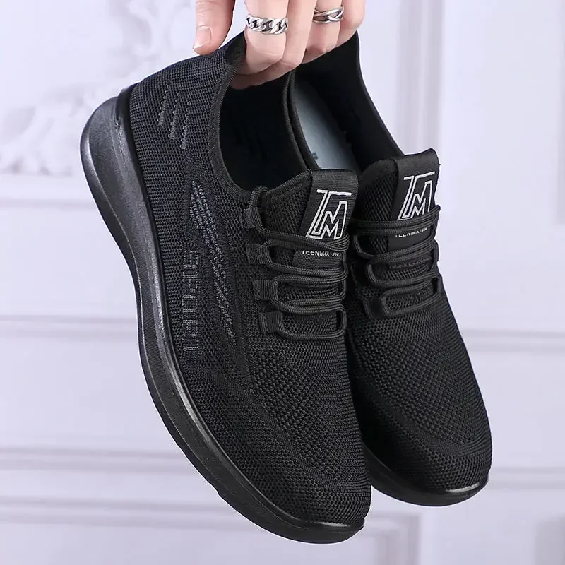 2024 New Men\'s Sports Flat Shoes Casual Fashion Breathable Walking Shoes Lightweight and Comfortable Men\'s Shoes