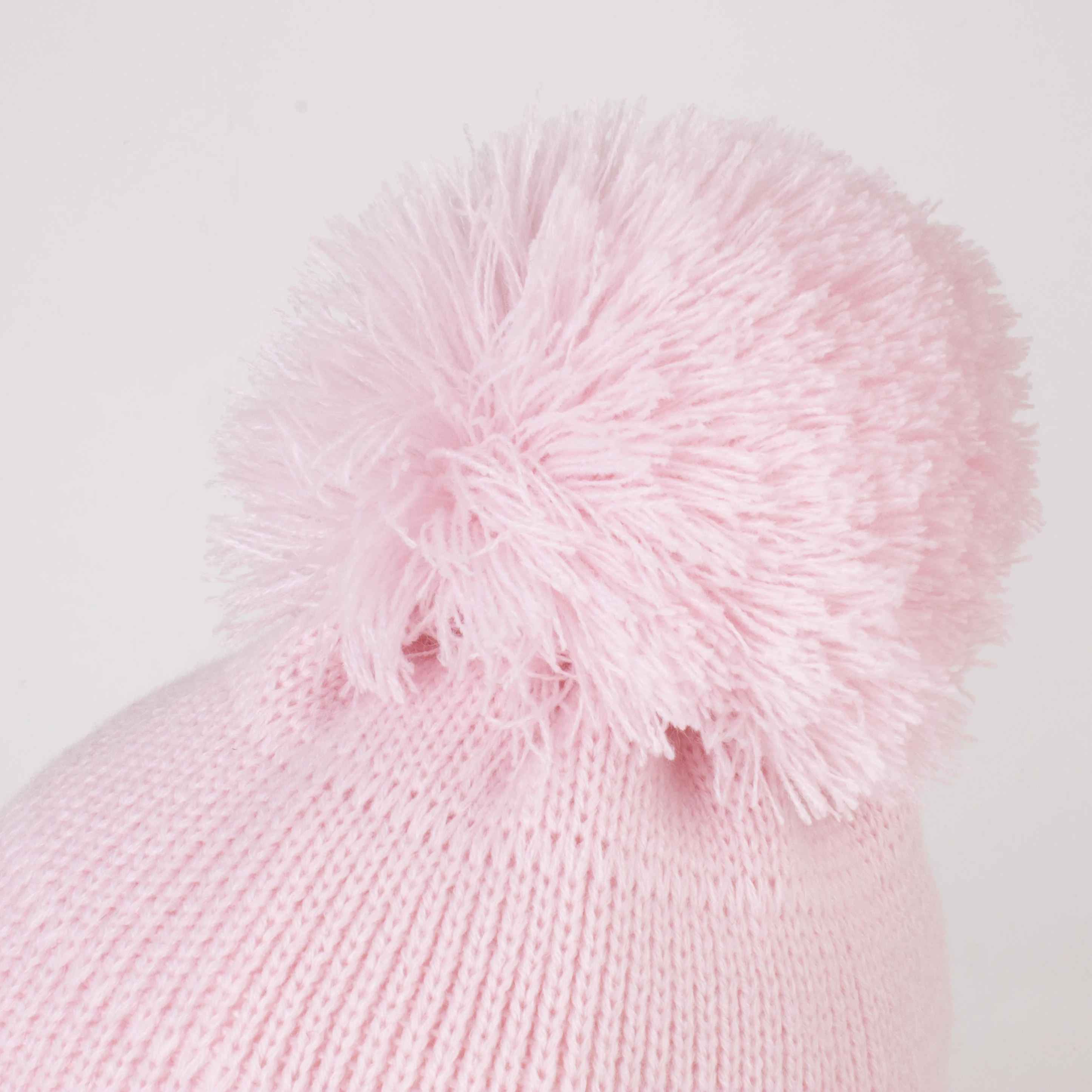 قبعات أطفال محبوكة شتوية دافئة للفتيات بوم بوم كيد طفل بنين قبعة بيني مع بطانة من الصوف #2