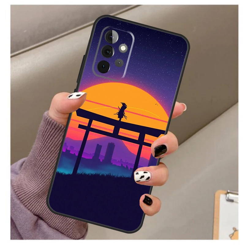 Synthwave 80's Retro Neon vaporwave Case For Samsung Galaxy A13 A33 A53 A73 A14 A24 A34 A54 A72 A52 A32 A22 A12 A51 A71 A15 A25