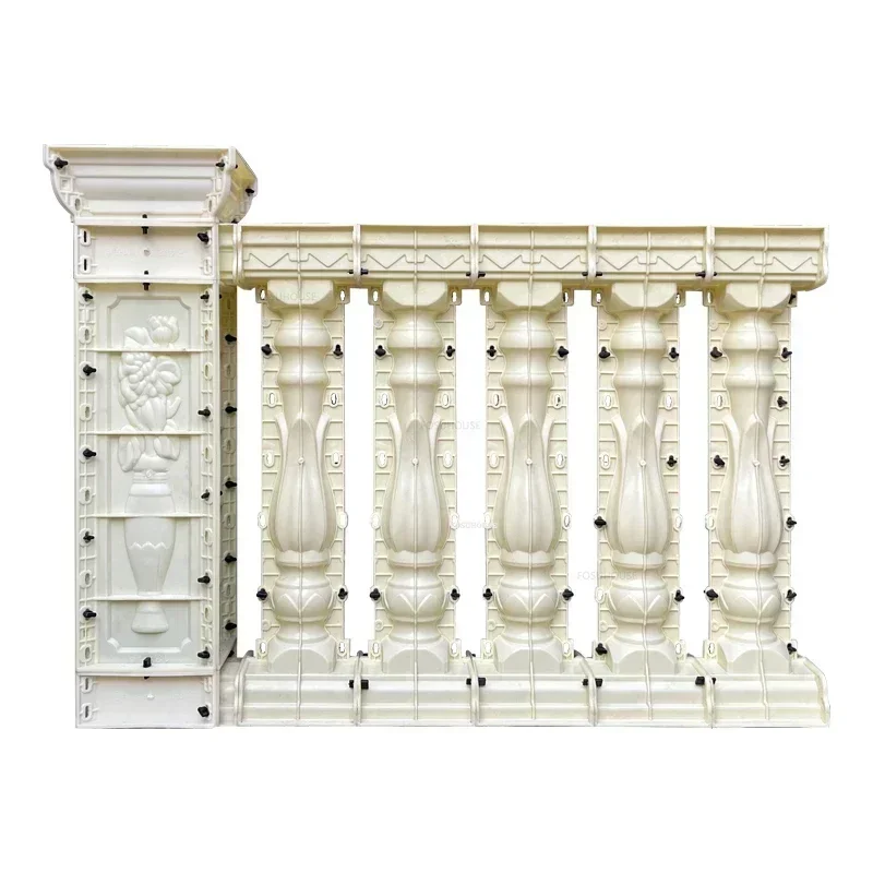 

Modern Roman Column Molds Villa Fence Handrail Home Garden Balcony Guardrail Vase Column Cement Railing Building Mold