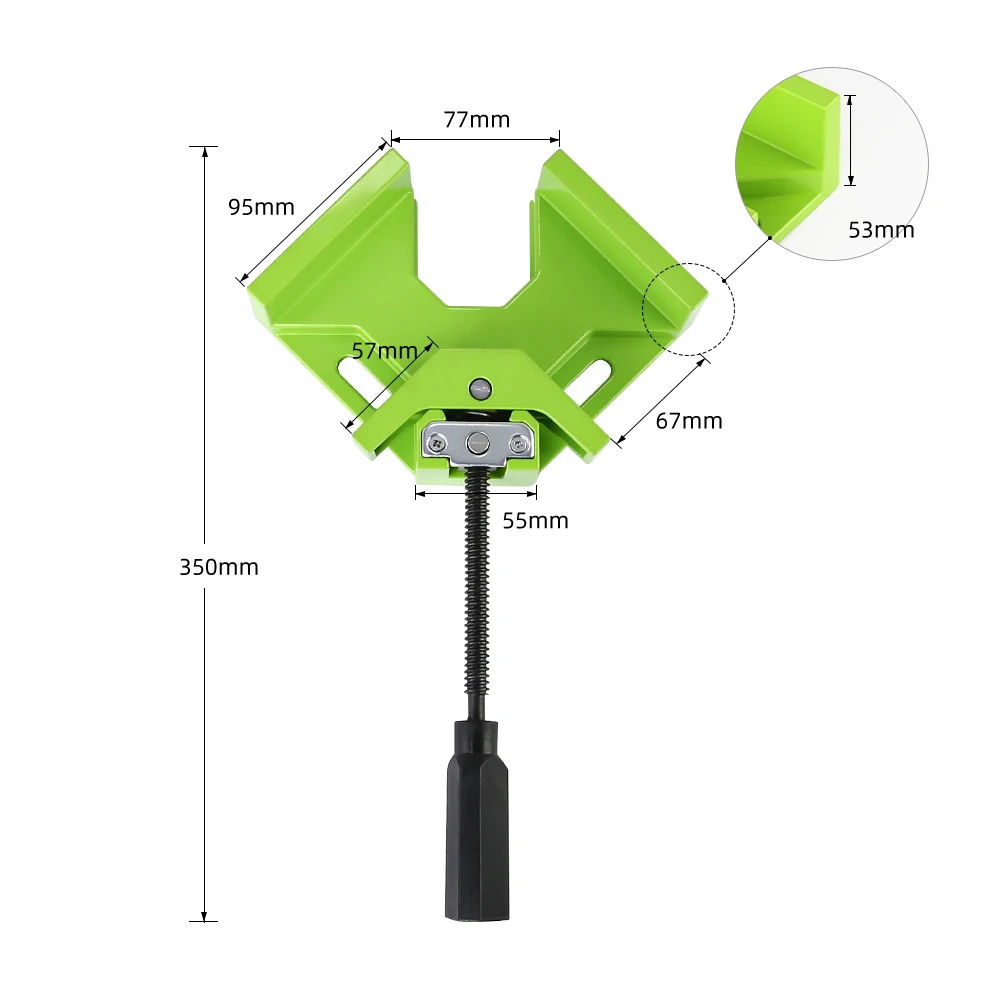 Allsome – pince à Angle droit de 90 degrés, pince à Angle droit pour le travail du bois, Clip de cadre à Angle droit, outil de dossier pour machine de perçage ht2912