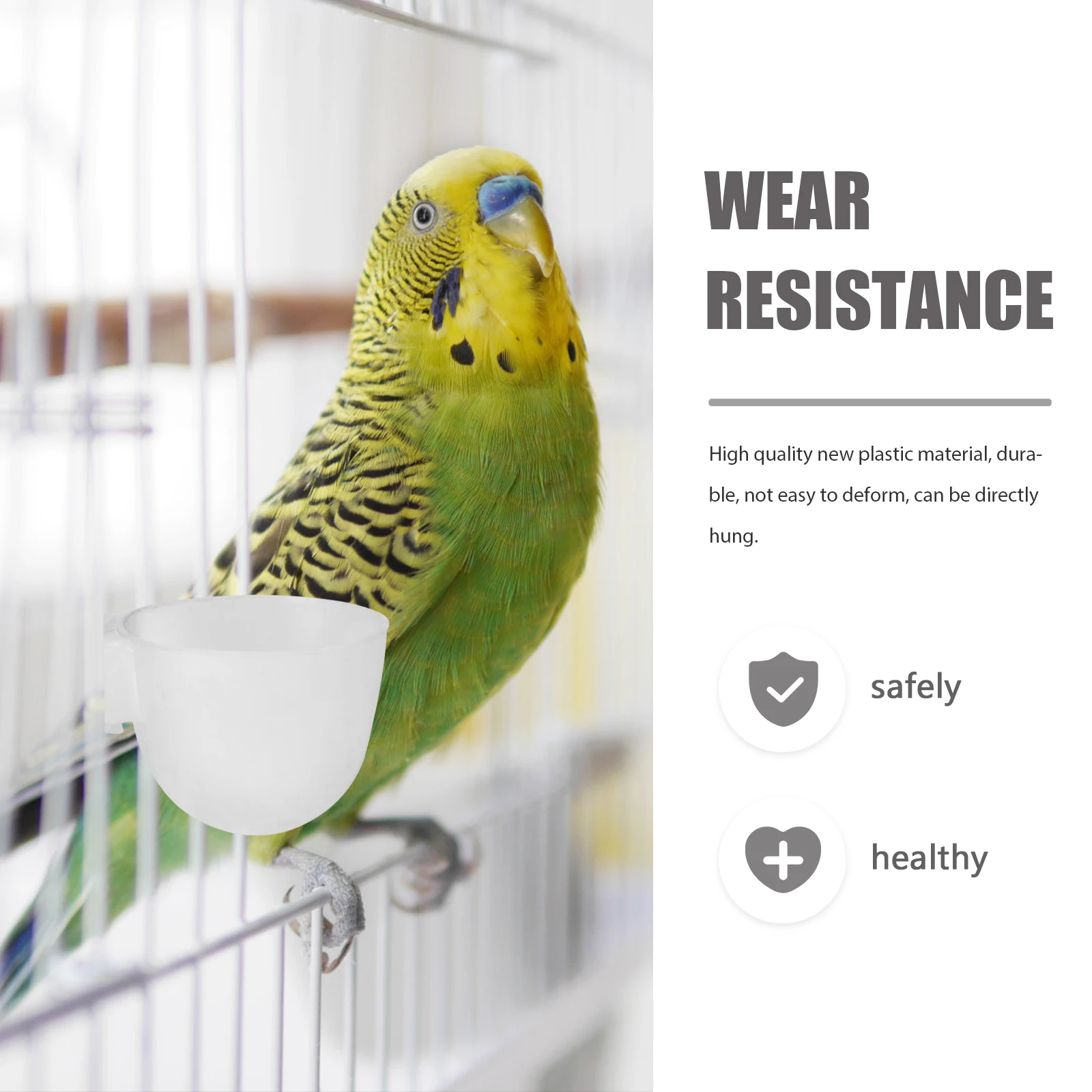 

20Pcs Pigeon Water Bowl Thicken Plastic Easy Install Poultry Feeding Container Pigeon Cage Bowl Bird Waterer Goose Water Feeder