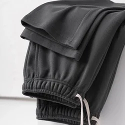 Spring Autumn Men Sweatpants Korean Fashion Sportswear Drawstring Wide Leg Straight Track Pants Male Casual Loose Trousers 5XL