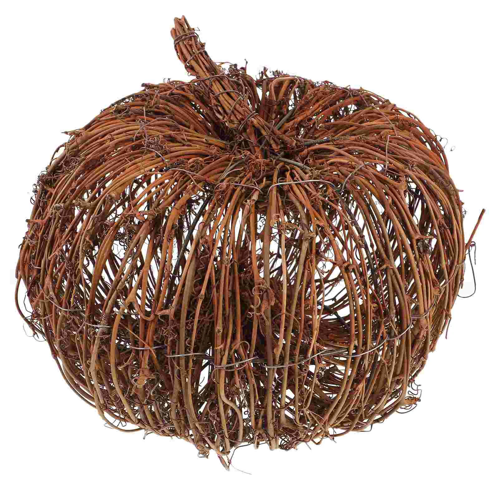 

Rattan Pumpkin Counter Decoration Decorations Desk Ornament for Festive Halloween Party