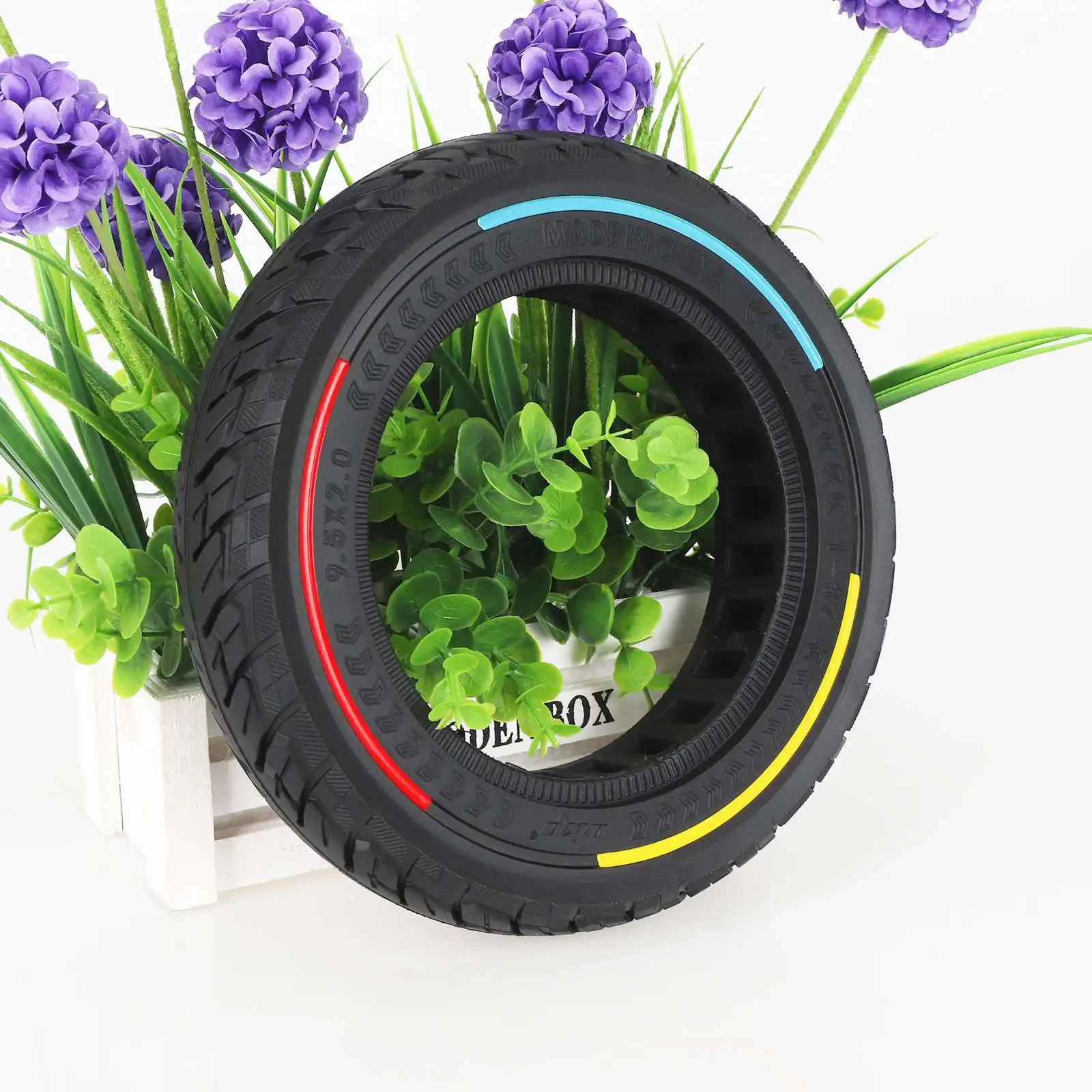 Ulip 9 Zoll 9,5x2 Off-road Vollreifen 9,5*2 Tubeless Reifen Für Xiaomi M365 Pro 1S Mi3 Roller Pannensichere Ersatzteile – Detail 11