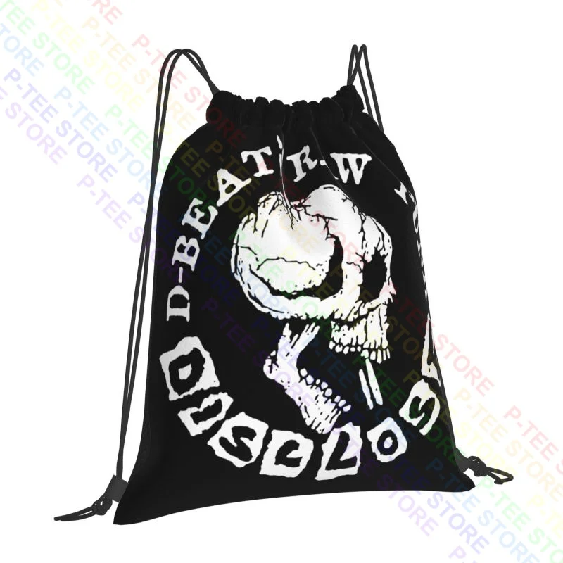 Disclose Punk Skull Logo Drawstring Bags Gym Bag Travel New Style Gymnast Bag School Sport Bag