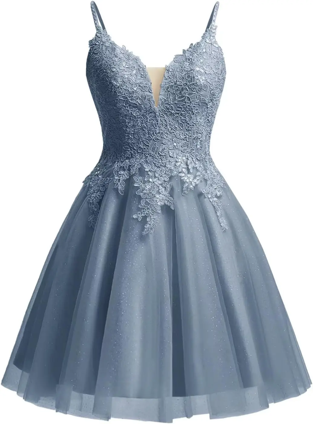 

Блестящее кружевное тюлевое платье для выпускного вечера с аппликацией, короткое платье для выпускного вечера с бретельками для подростков, 2024, мини-коктейльное платье выше колена