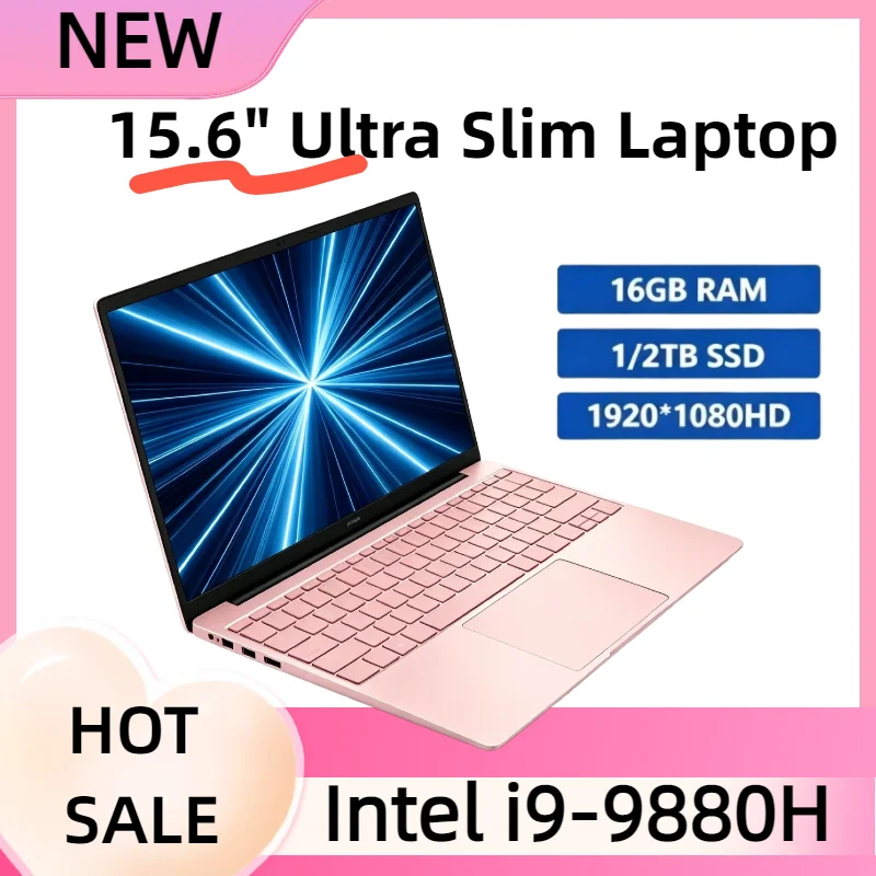 New Ultra Slim Notebook Upgrade 15.6 Inch Lightweight Business Laptop Intel I9-9880H Chip 2TB Fast SSD For Business Journey