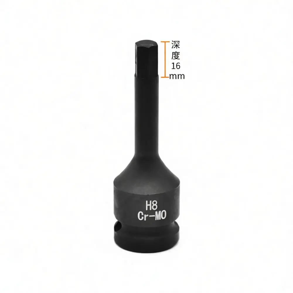 High Torque 1 2 Inch Drive Hex Bit Socket Set Impact Wrench Accessory Durable Mechanic Workshop Repair Maintenance Tool