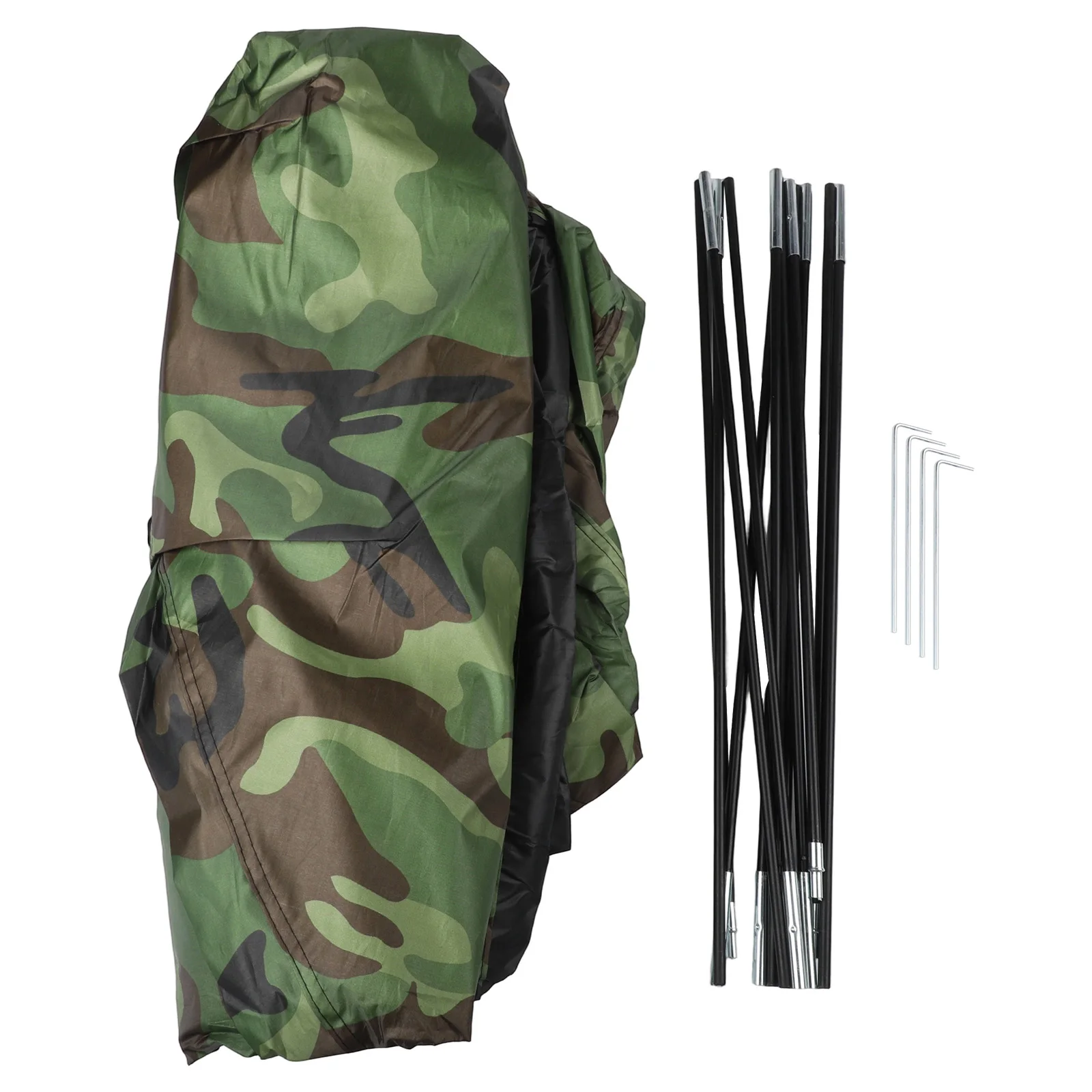 خيمة خفيفة للغاية لشخصين مع أقطاب من الألياف الزجاجية وسقف شبكي من القماش المقاوم للماء للتهوية ودرع شمسي قابل للإزالة