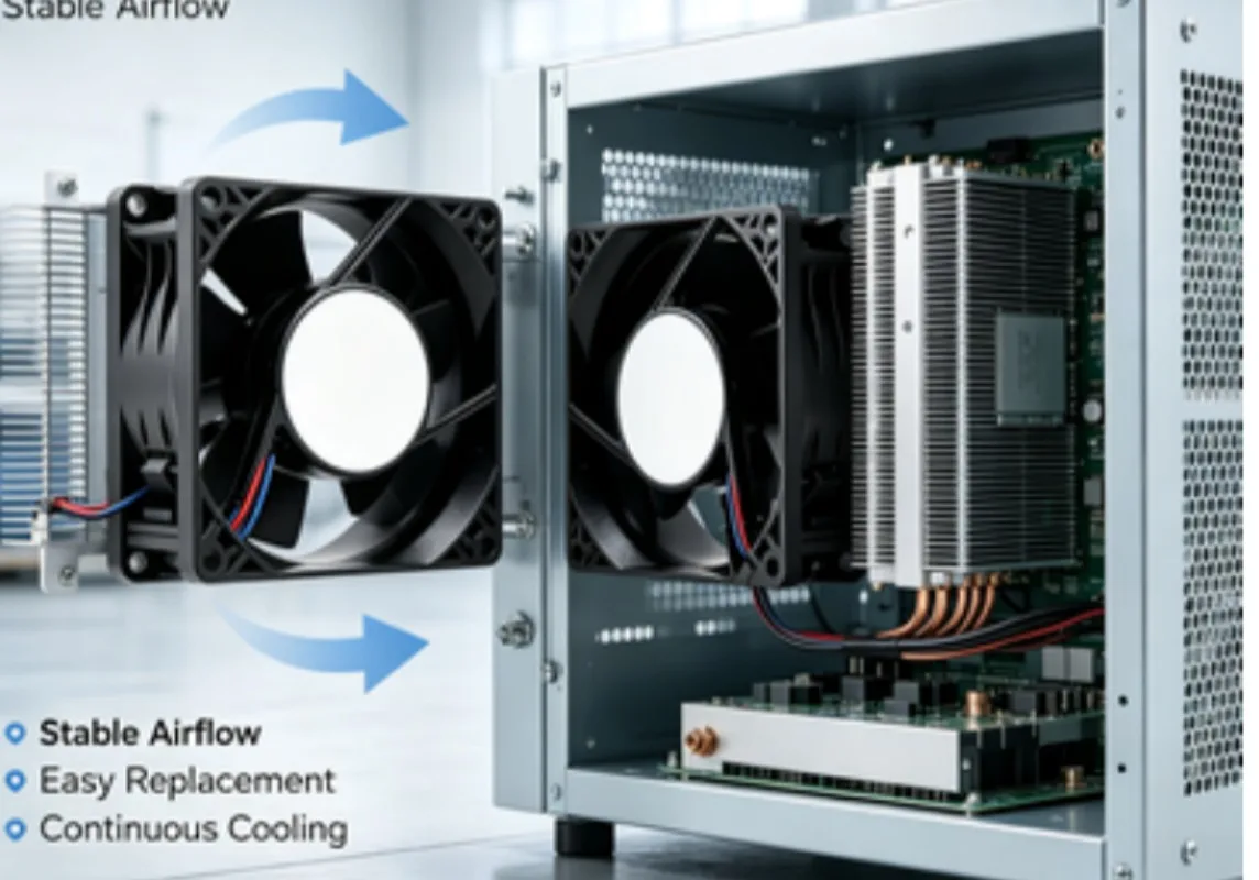 24‑V Industrial Brushless Cooling Fan, Inverter Equipment Air‑cooling Replacement Accessory