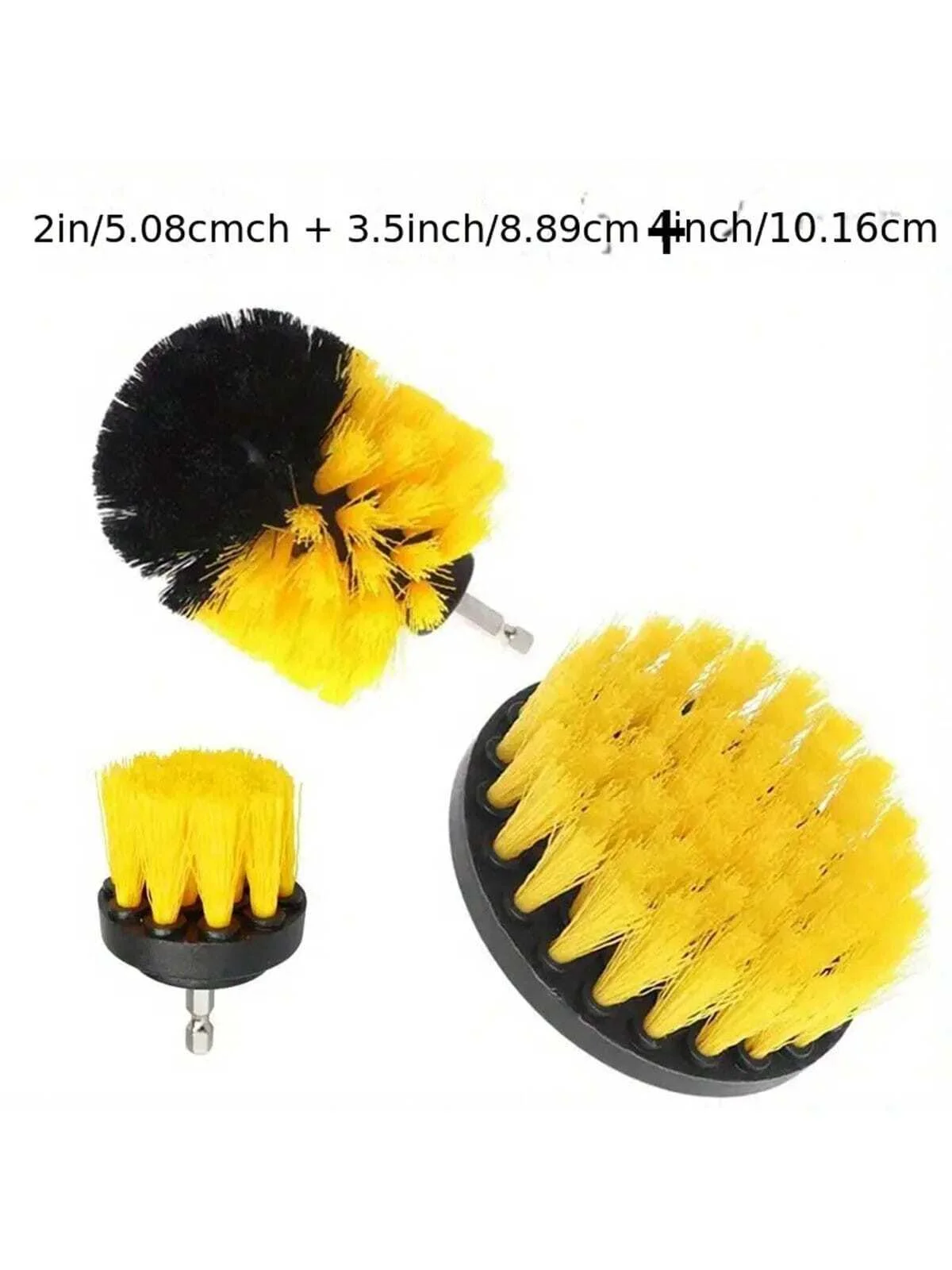 Electric Cleaning Brush Set, Household Brush Head Replacement, Can Be Used for Carpets, Sofas, Tiles, Car Washes, 3 in 1