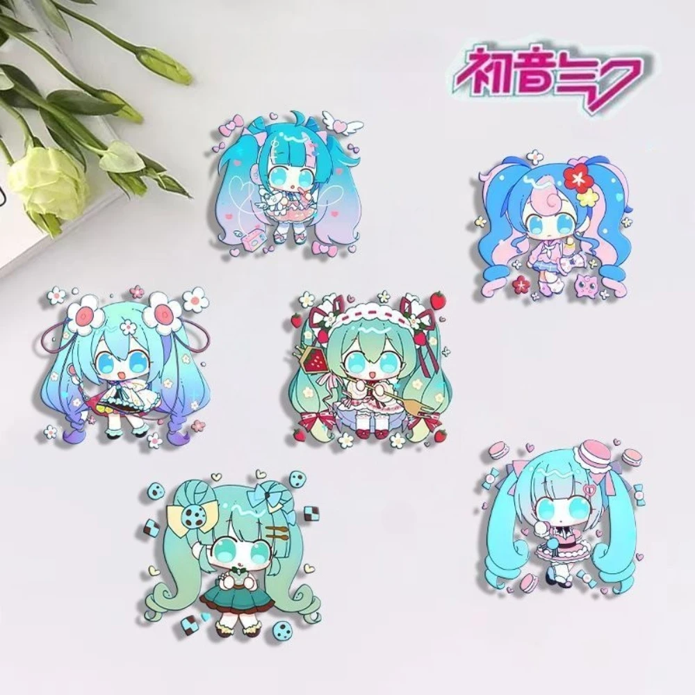 

Hatsune Miku Anime Merch Brooch Pin Virtual Singer Badge Clothes School Bag Pencil Case Pendant Student Gift Pendant for Fan