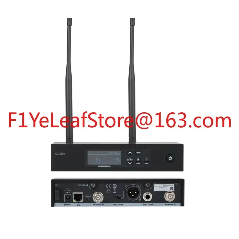 Professional QLX24D Vocal Mic QLXD4 Dual Channel for Stage Handheld BETA58 Mic BETA87 Bodypack Headset QLXD4 Wireless Microphone