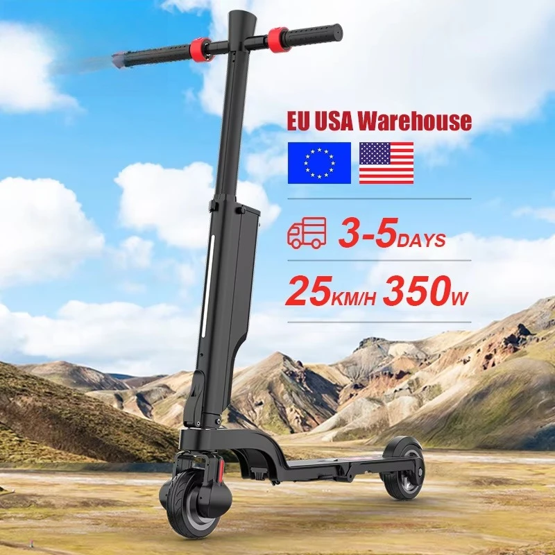 

Christmas Gift Batria 250w Motor Detachable Battery X6 E-scooter Folding Mini Electric Skateboard Kick Scooter for Adult
