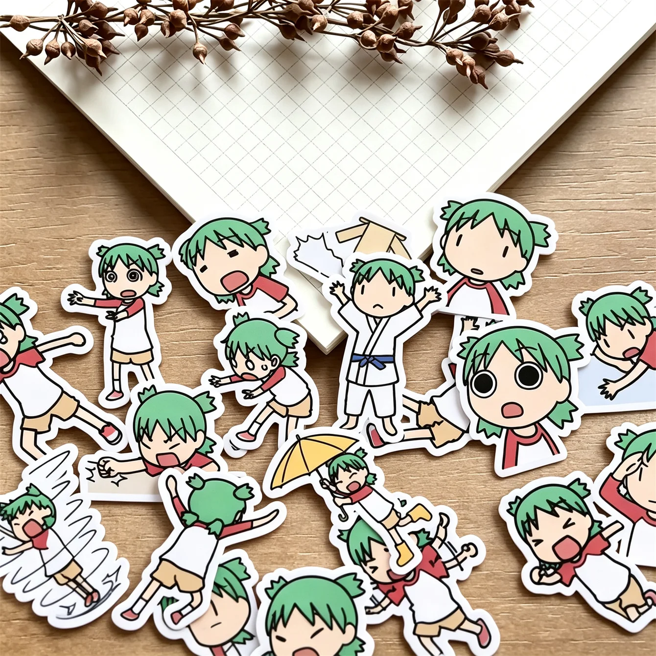 36pcs Creative Kawaii Self-made Leaves Sister Girls Stickers Scrapbooking Album Junk Daily Planner Decorative Planner Diary