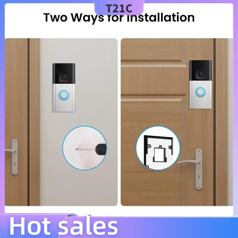 

T21C Video Doorbell Mount For Video Doorbell 3/3 Plus/4,Battery Doorbell Plus/Pro,Battery Doorbell (2024 Release)
