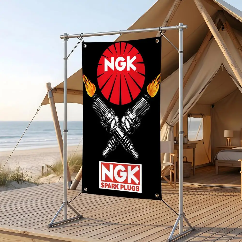 Part S-Spark P-Plugs N-NGK Flags Cozy Yard Flag 4 Grommets Waterproof Durable Lightweight