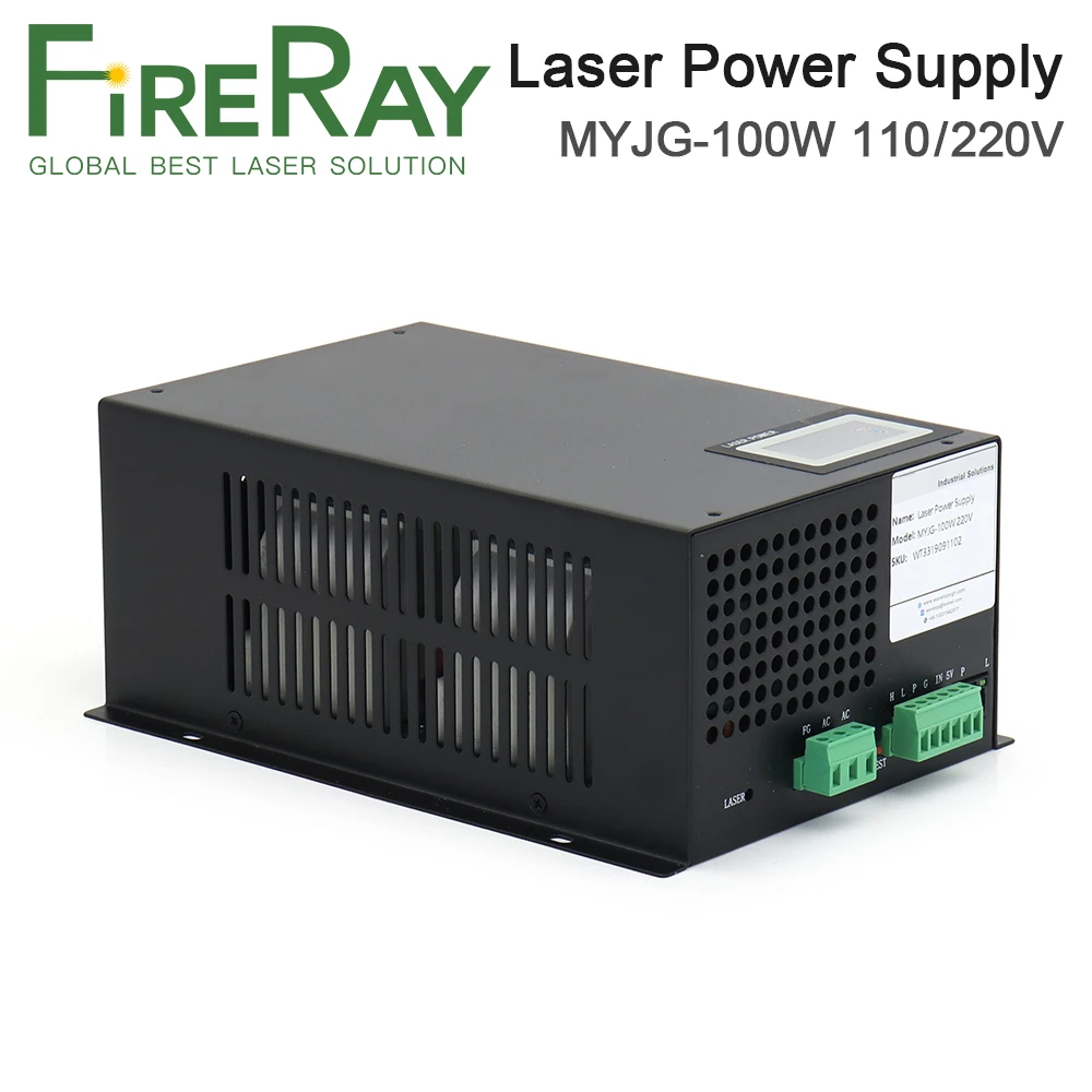 FireRay MYJG-100W 80-100W CO2 Laser Power Supply Category for CO2 Laser Engraving and Cutting Machine