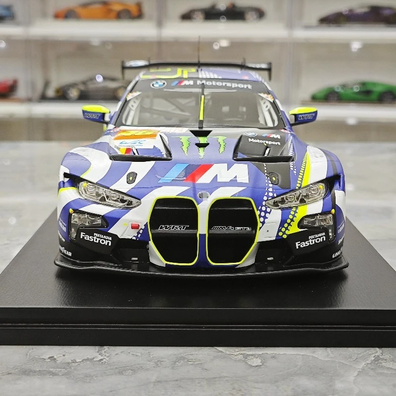 SPARK 1/18 M4 GT3 2024 Le Mans Hars Motorvoertuig Speelgoed spuitgieten Metalen Model Collectie Jongen Kerstcadeaus