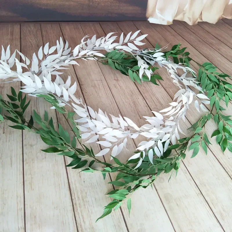 180CM Artificial Plant Wall Home Decoration Willow Leaf Willow Vine Artificial Flower Decoration Creative Wall Decoration