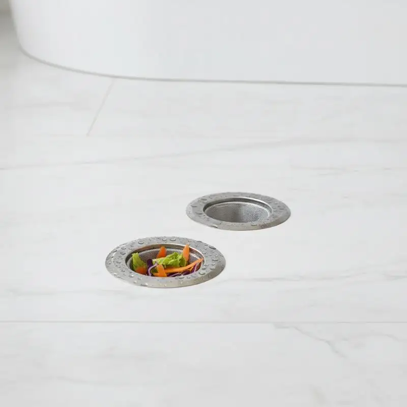 Stainless Steel Kitchen Sink Drain Mesh Rust Resistant Catches Food Scraps Prevents Sink Clogs For Home Kitchen Use