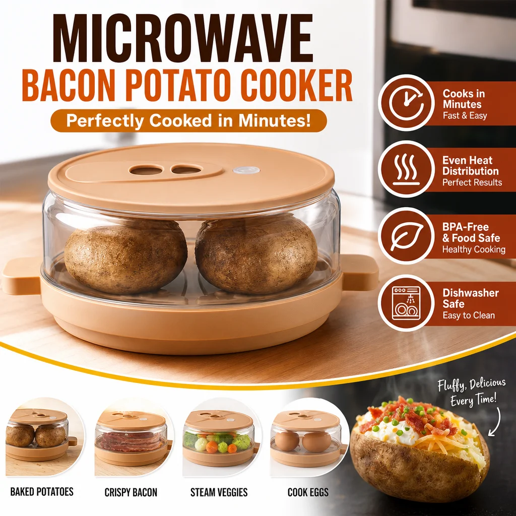 1/2/4PCS Microwave Potato Box Reusable Express Microwave Potato Cooker Box Baked Potato Cooker Perfect Potatoes Food Accessories