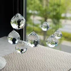 H & D Crystalsuncatcher 24 шт прозрачный хрустальный шар Призма Suncatcher радужные подвески, подвесные кристаллы призмы для окон, 20 мм