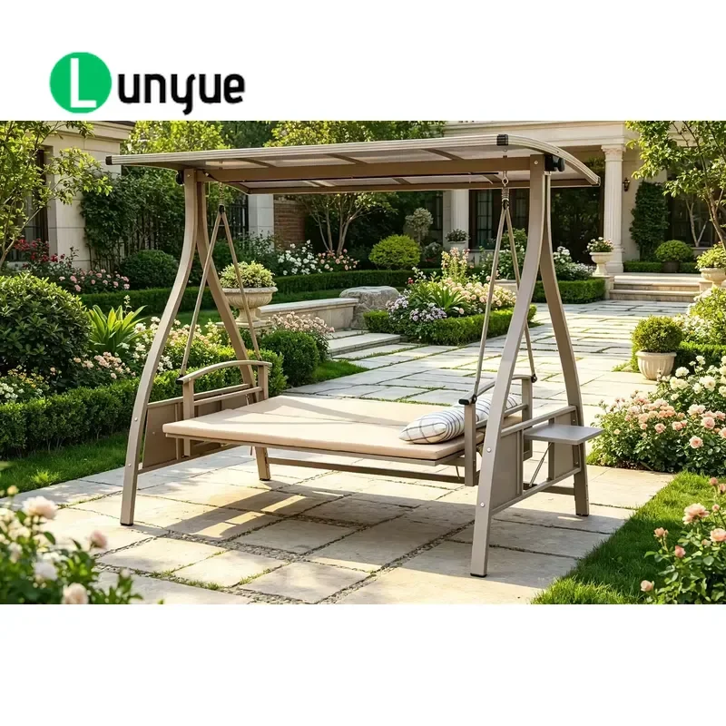 Outdoor Double Swing Chair Courtyard Rocking Seat for Balcony Villa Garden Hanging Furniture Durable Comfortable Leisure
