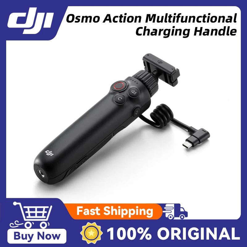 DJI Osmo Action Multifunctional Charging Handle 4900 mAh High-Capacity Battery for Action 5 Pro/Action 4 Original New in Stock