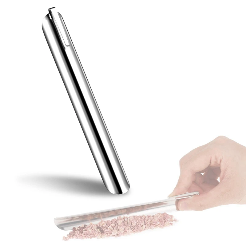 ABKO-barredora de migas de mesa de acero inoxidable, barredora de migas de restaurante con Clip de bolsillo, herramienta de limpieza de migas de mesa para servicio doméstico