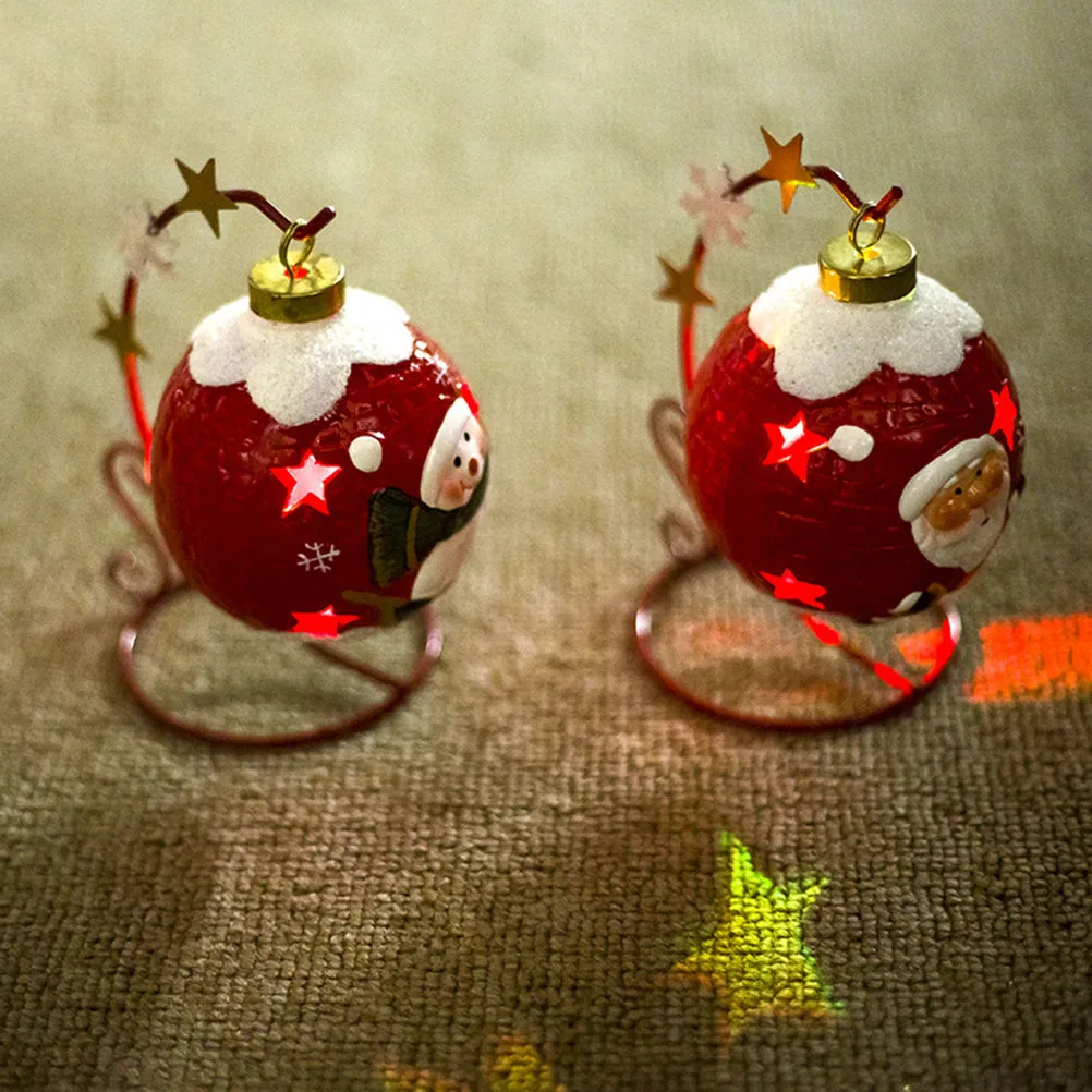 

Glowing Christmas Ball Festive Home Decor Decoration LED Ornament Balls Ceramic