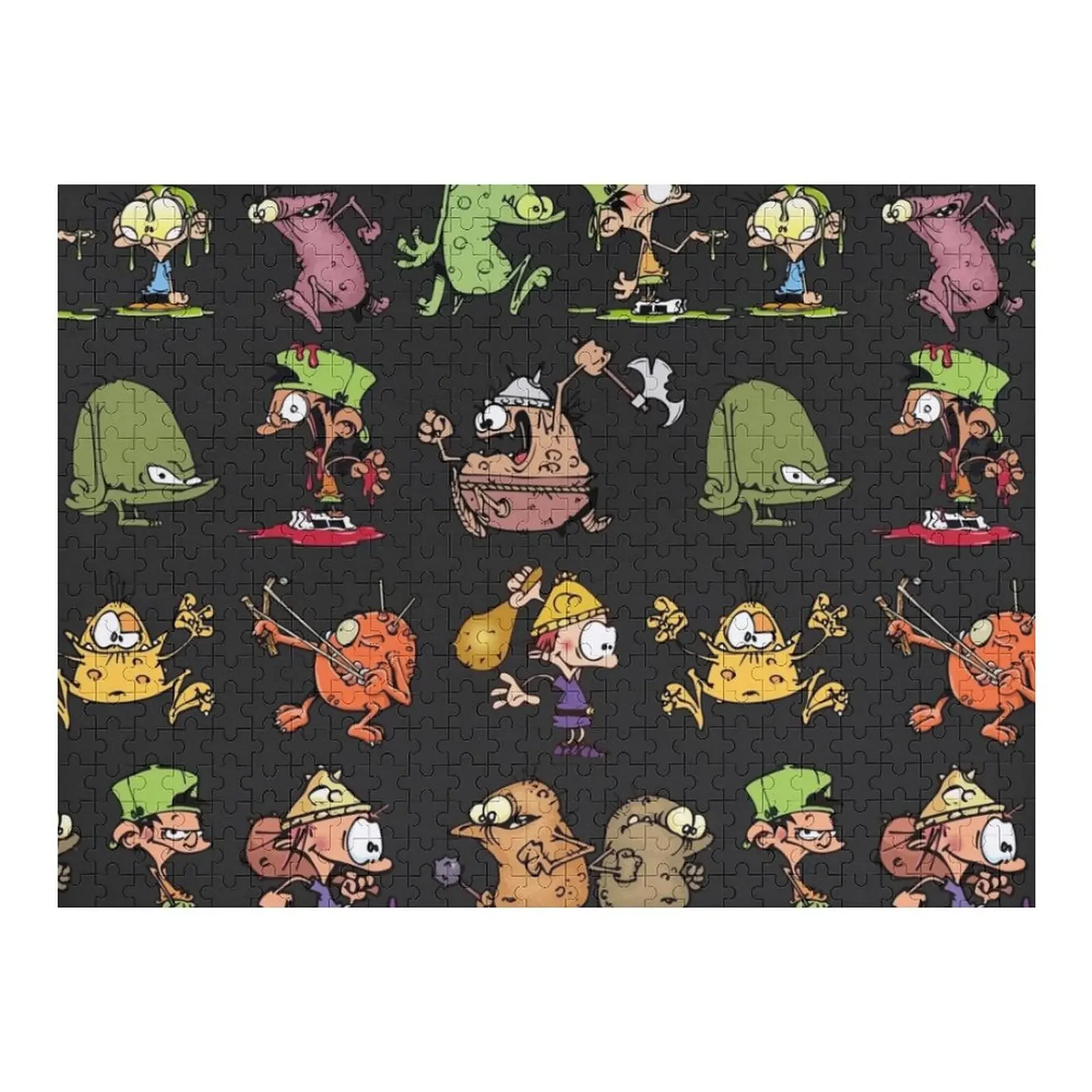 

Kid Paddle Characters - Grey Jigsaw Puzzle Wood Adults Baby Wooden Personalized Puzzle