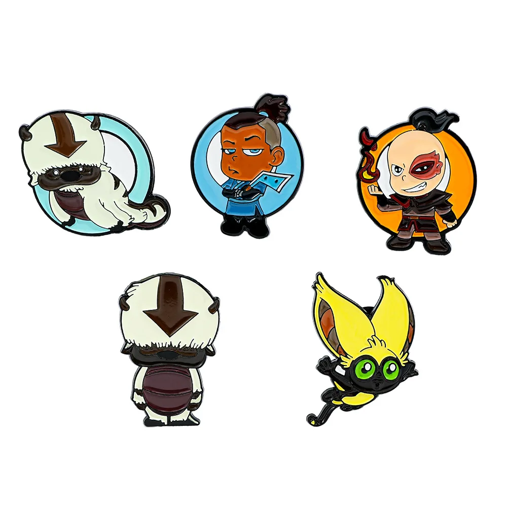 

Animation Avatar Cartoon Brooch Cute Aang Creativity Enamel Pin Fashion Metal Badge Backpack Cap Clothing Accessories Gift