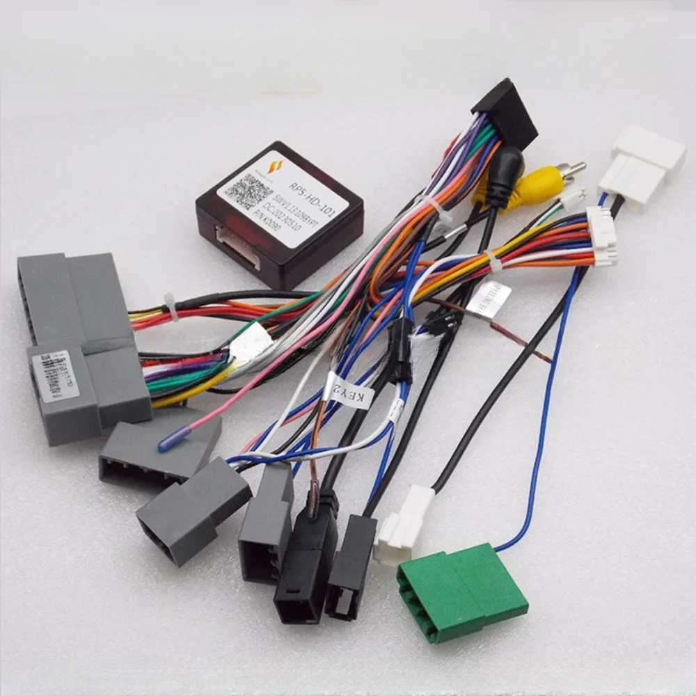 Canbus RP5-HD-101 For Honda Pilot/ CRV (High Version )2 Din Android GPS Car Multimedia Player 16 Pin Wiring Harness Power Cable