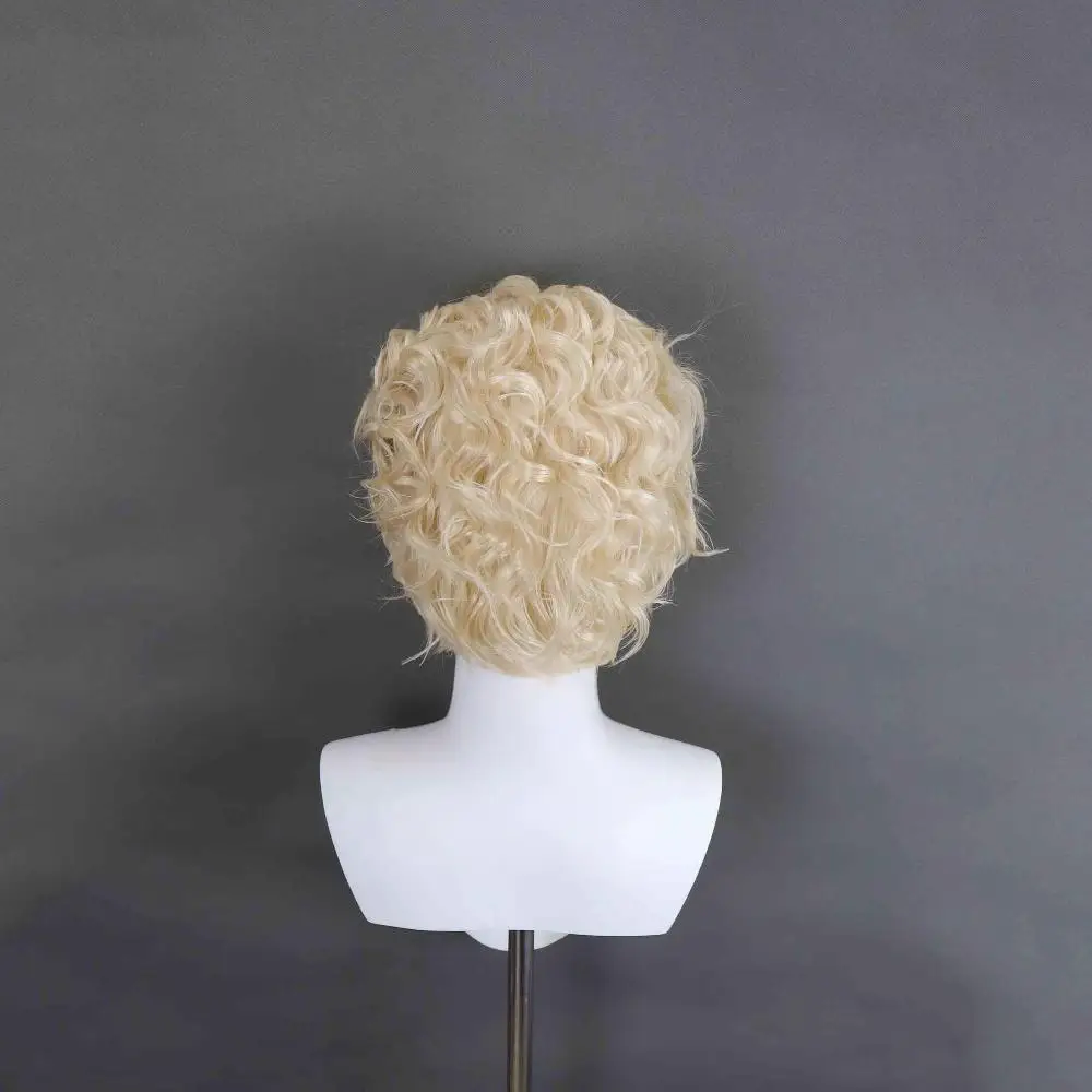 Parrucca cosplay in fibra resistente al calore per Buoni Presagi Stagione 1 Buoni Presagi - Aziraphale