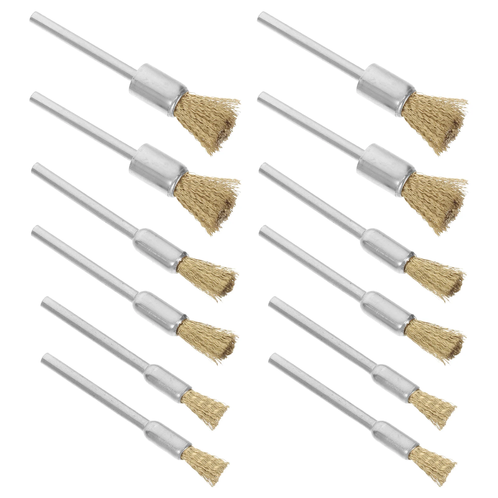 

15pcs Copper Wire Brush for Rust Removal Electric Stainless Steel Mini Grinding Deburring Wheel Cleaning Tools Metal Surface