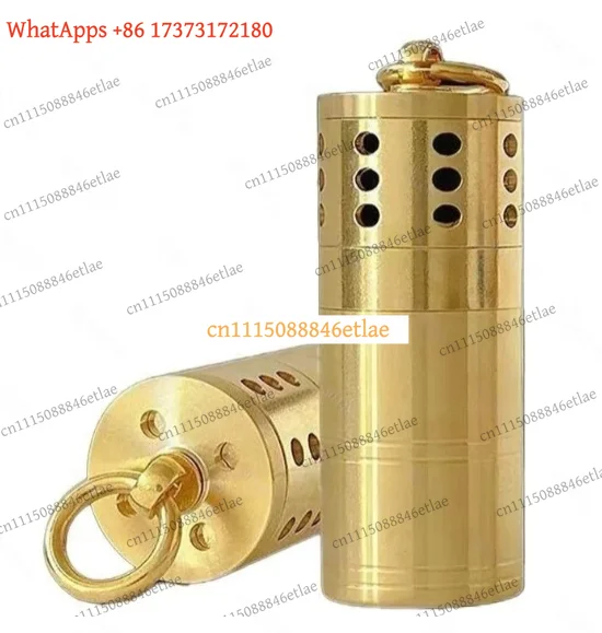 k3 Vintage Solid Brass Hand Warmer with Adjustable Temperature Valve – Refillable Catalytic Pocket Heater Gift Set