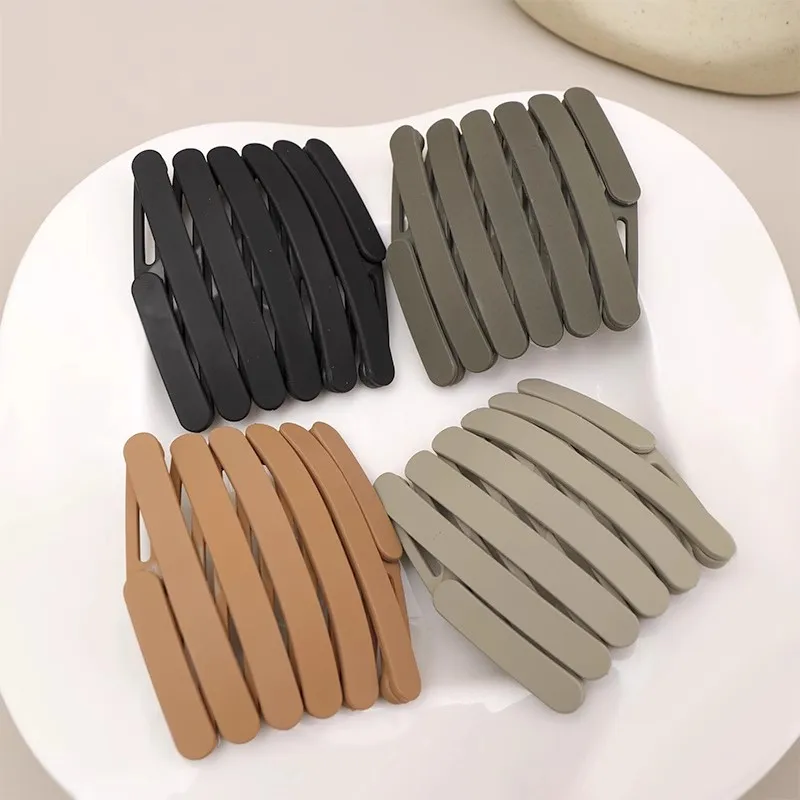 Praktisches, faltbares, solides Kunststoff-Haarband für Frauen und Mädchen, reisegeeignetes, dehnbares Stirnband, Haarband, neuartiges Haar-Accessoire – Detail 7