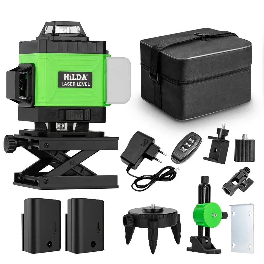 16 Lines 4D Laser Level Green Line Self-Leveling 360 Horizontal And Vertical Super Powerful Green Beam Laser Level