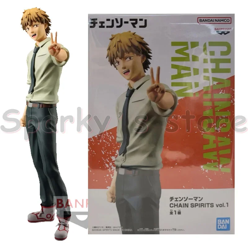 Bandai Original CHAIN SPIRITS CHAINSAW MAN Anime Figure Denji MAKIMA POWER Action Figure Toys For Boys Girls Kids Gifts Model