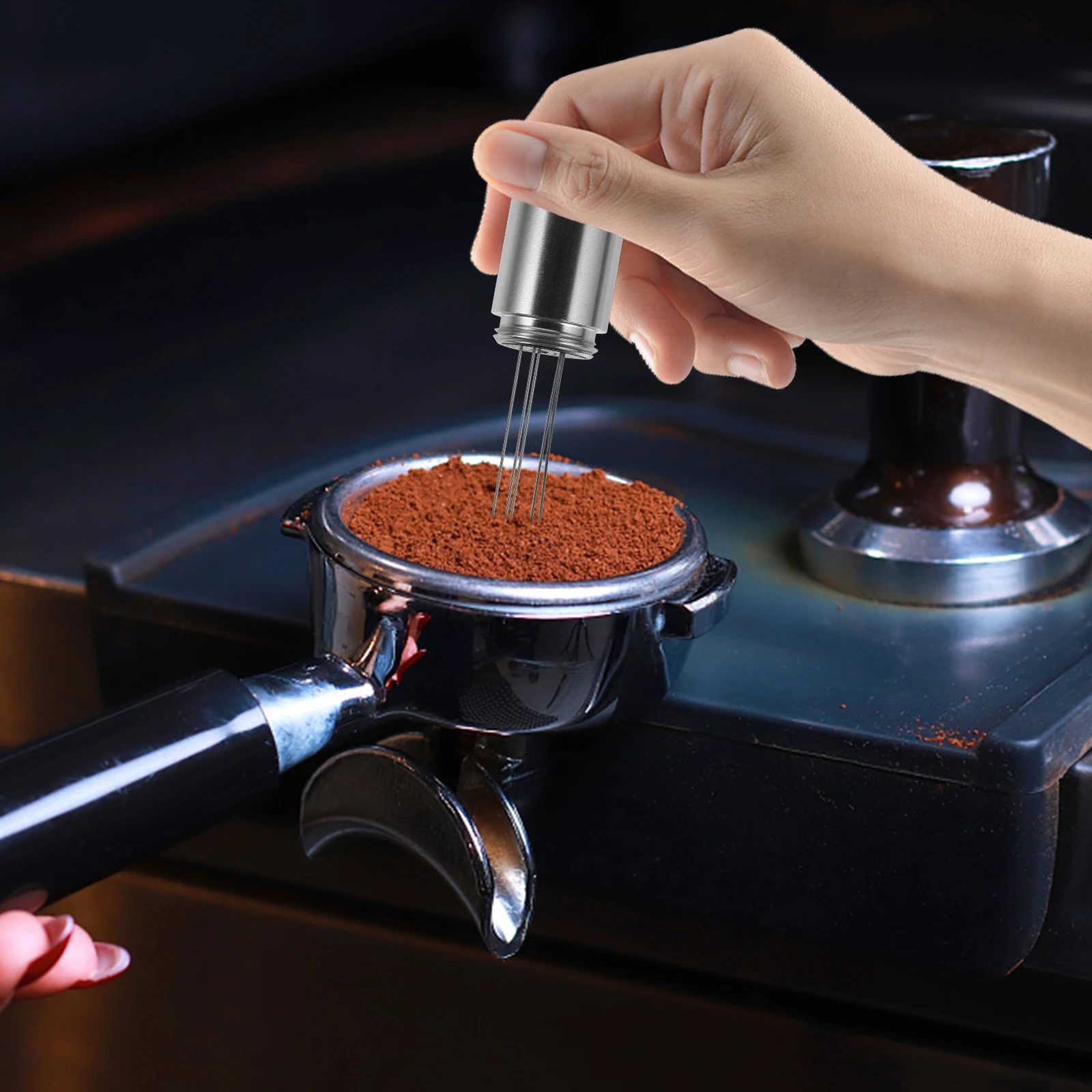 

Stainless Steel Coffee Powder Distributor Espresso Stirrer Needle for Uniform Extraction Home Café Bar Accessories Comfortable