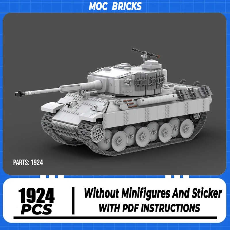 

Military Model Moc Building Blocks Main Battle Tank 1946 Model Technology Brick DIY Assembly Construction Toy Holiday Gifts
