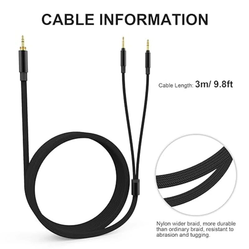 Удобный сменный кабель для проводов наушников T1 2nd/T5P 2nd/T5P 3nd